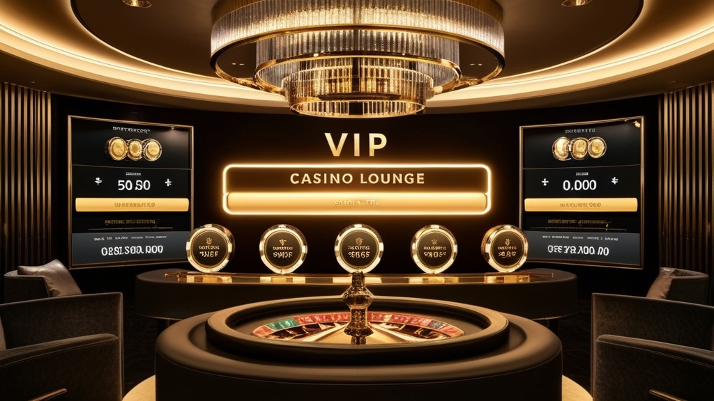Area VIP di casinò online con saldo bonus e indicatore di livello fedeltà