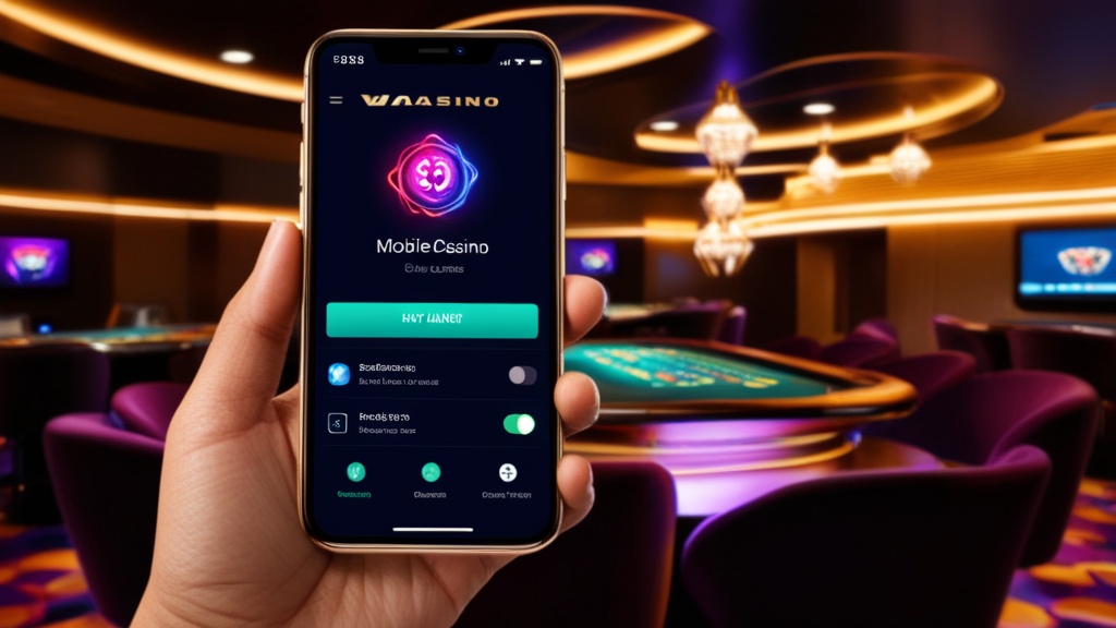 Primo avvio dell’app casinò con impostazioni su smartphone